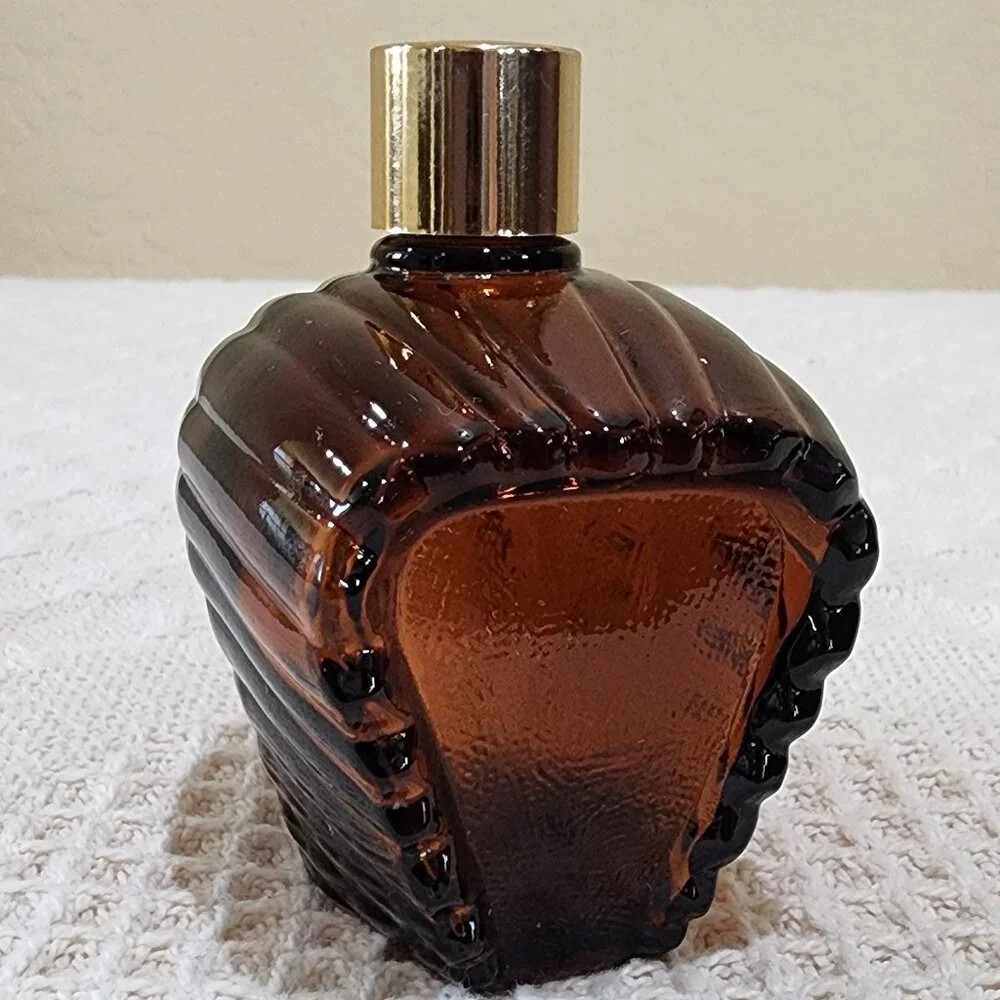 Vintage Avon American INDIAN HEADDRESS Spicy Scent Brown Glass Bottle EMPTY